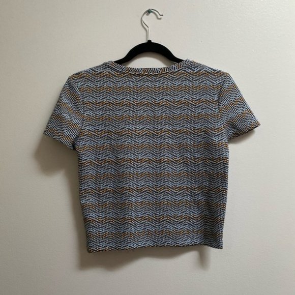 Zara Jacquard Patterned Midi Tee - Picture 3 of 4